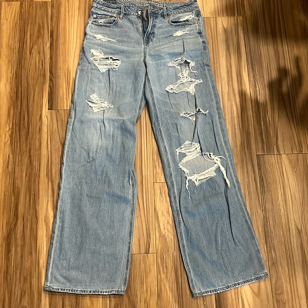 American Eagle Flare Jeans Size 4 LONG